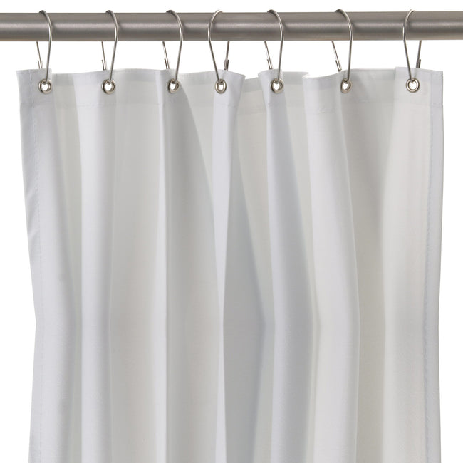 Bobrick 204-2 - 42" x 72" White Vinyl Shower Curtain