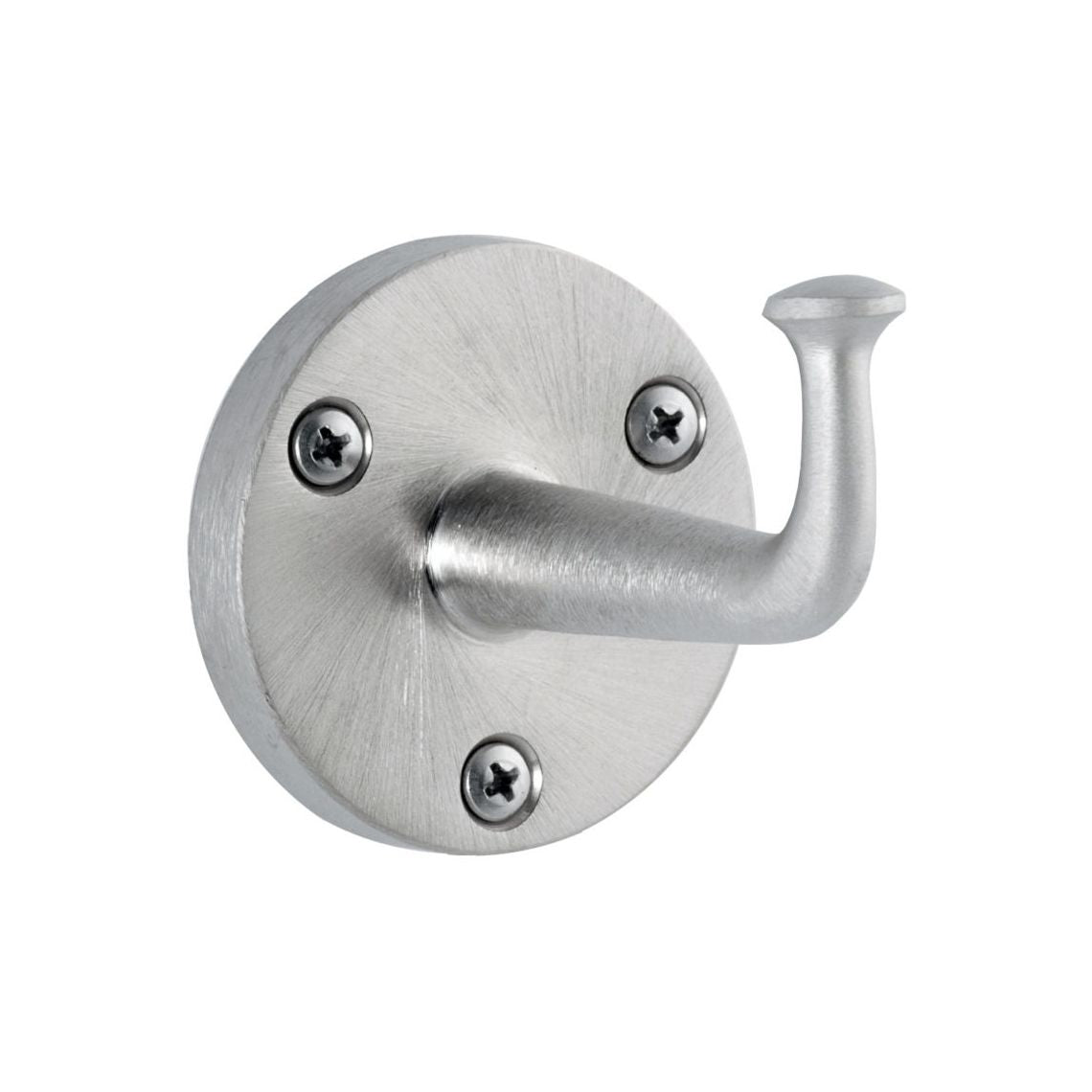 Bobrick 211 - Heavy-Duty Cast Brass Clothes Hook with Exposed Mounting in Satin Nickel