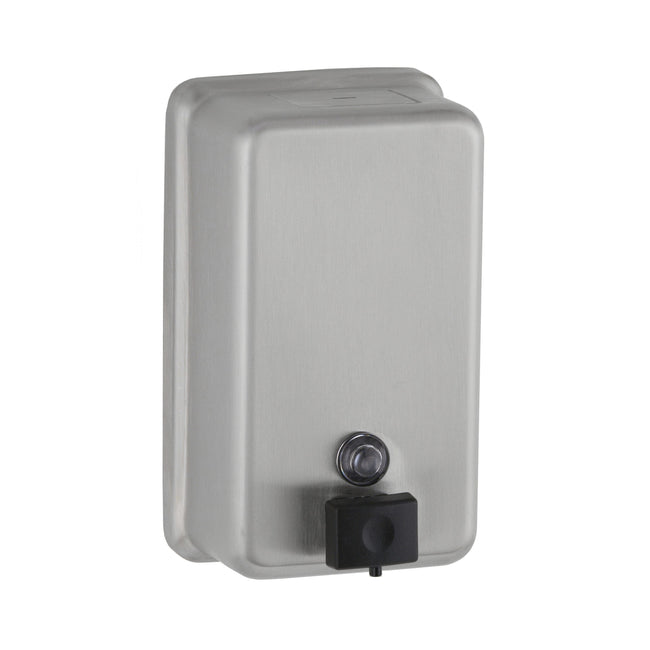 Bobrick 2111 - Classic Series Surface-Mounted 40oz. Soap Dispenser in Satin Stainless Steel