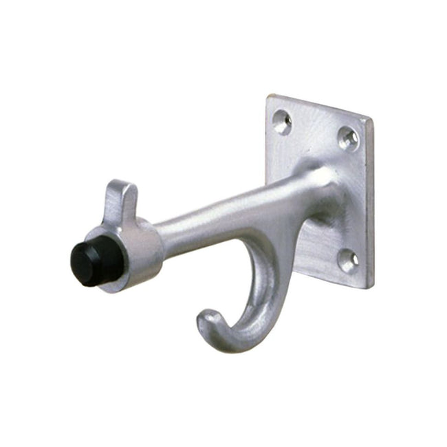 Bobrick 212 - Solid Cast Aluminum Clothes Hook with Rubber Bumper in Matte Finish