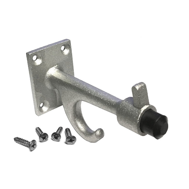 Bobrick 212 - Solid Cast Aluminum Clothes Hook with Rubber Bumper in Matte Finish