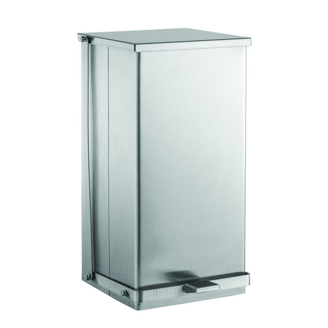 Bobrick 221216 - 12 Gallon Foot-Operated Waste Receptacle in Satin Stainless Steel