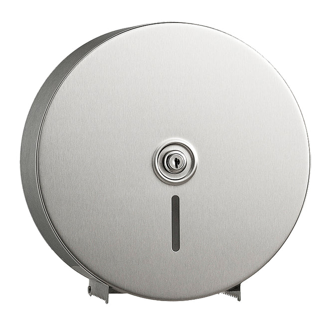 Bobrick 2890 - Surface Mounted Single Jumbo-Roll Toilet Tissue Dispenser in Satin Stainless Steel