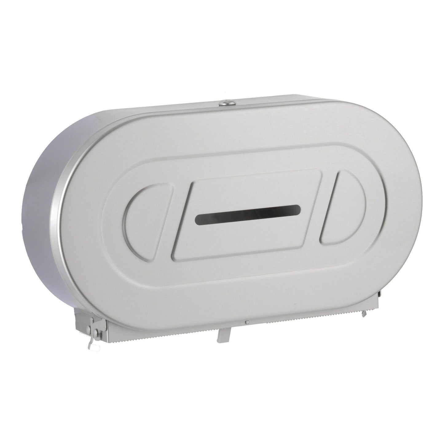 Bobrick 2892 - Surface Mounted Twin Jumbo-Roll Toilet Tissue Dispenser in Satin Stainless Steel