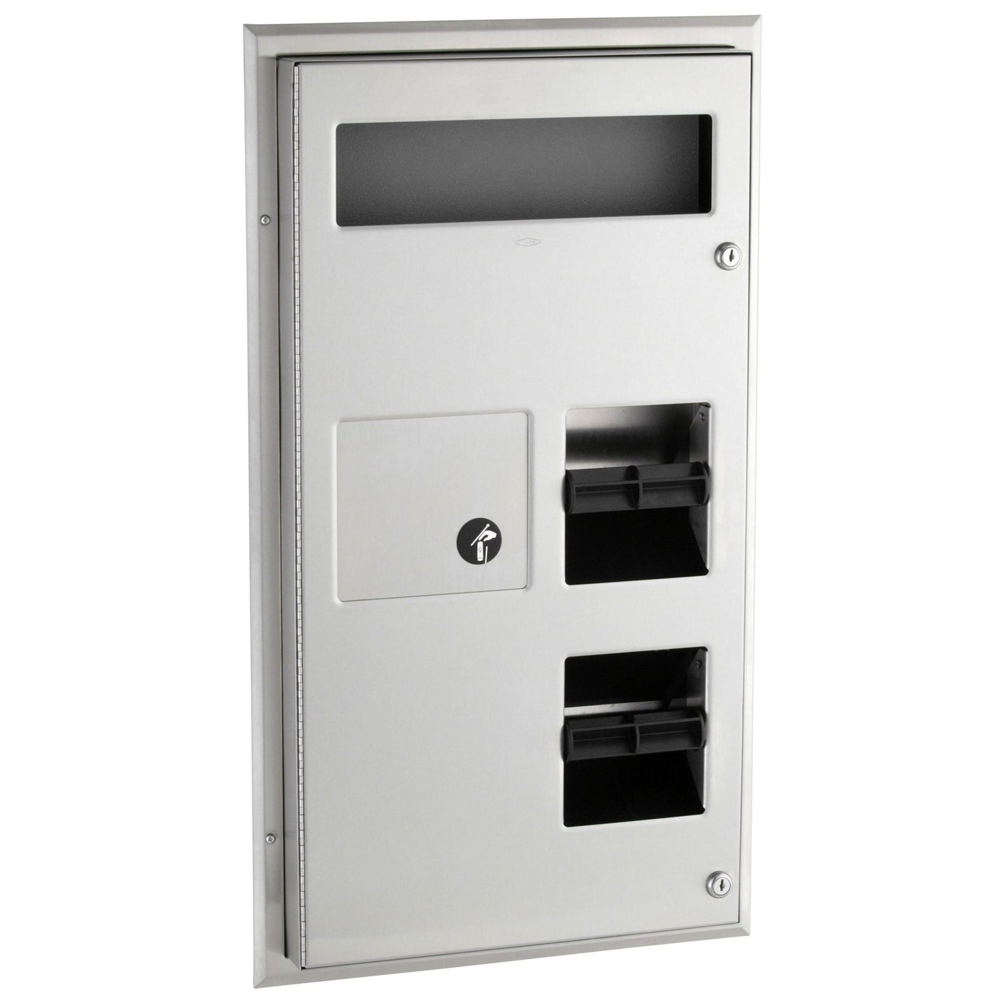 Bobrick 357 - ClassicSeries Partition Mounted, Seat Cover, Sanitary Disposal, Toilet Tissue Dispense