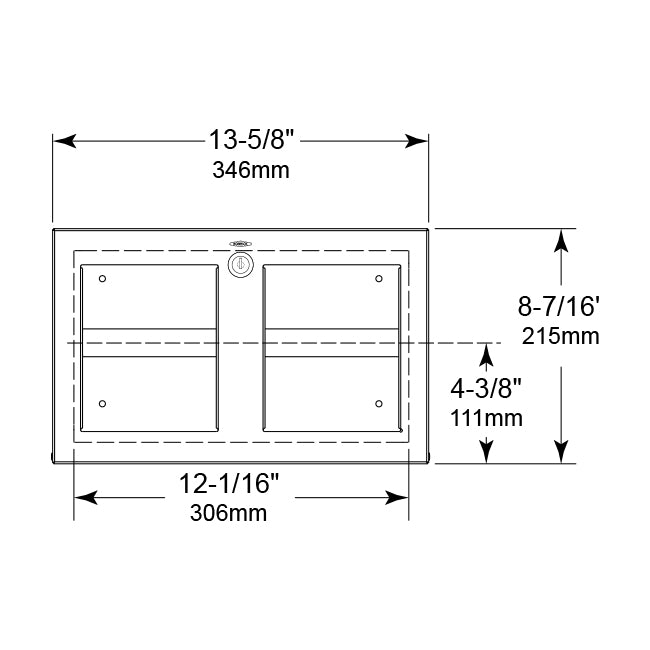 Bobrick 35883 - Recessed Multi-Roll Toilet Tissue Dispenser in Satin Stainless Steel