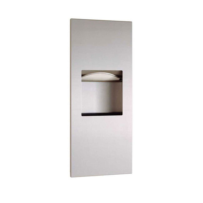 Bobrick 36903 - TrimLineSeries Recessed Paper Towel Dispenser and Waste Receptacle in Satin Stainles