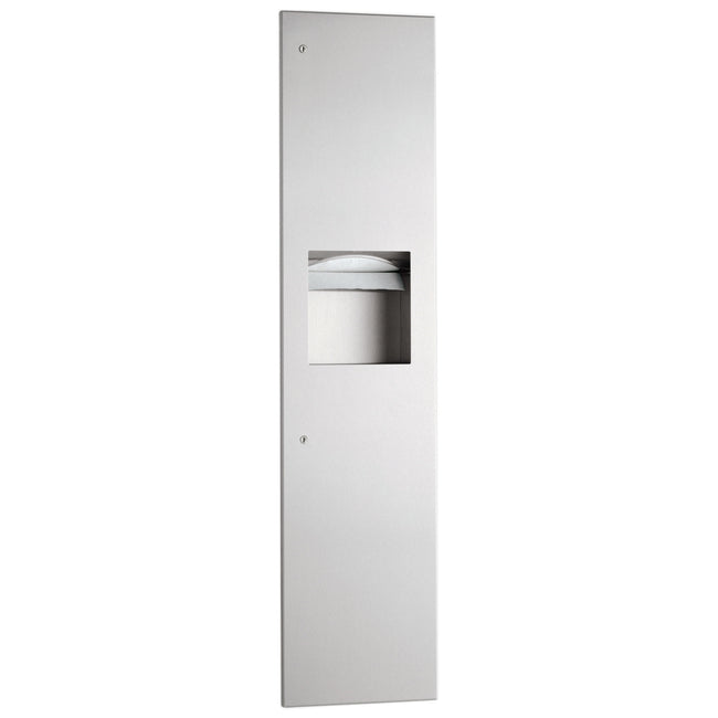 Bobrick 38034 - TrimLineSeries Recessed Paper Towel Dispenser and Waste Receptacle in Satin Stainles