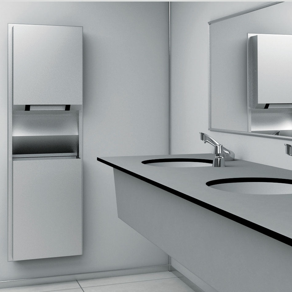 3944 Bobrick 3944 - ClassicSeries Recessed Convertible Paper Towel Dispense ...