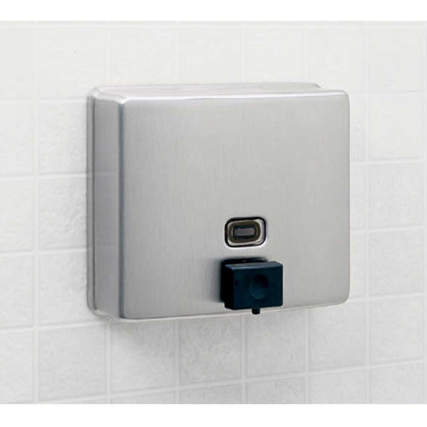 Bobrick 4112 - ConturaSeries Surface-Mounted Soap Dispenser, 40oz- Stainless Steel Satin