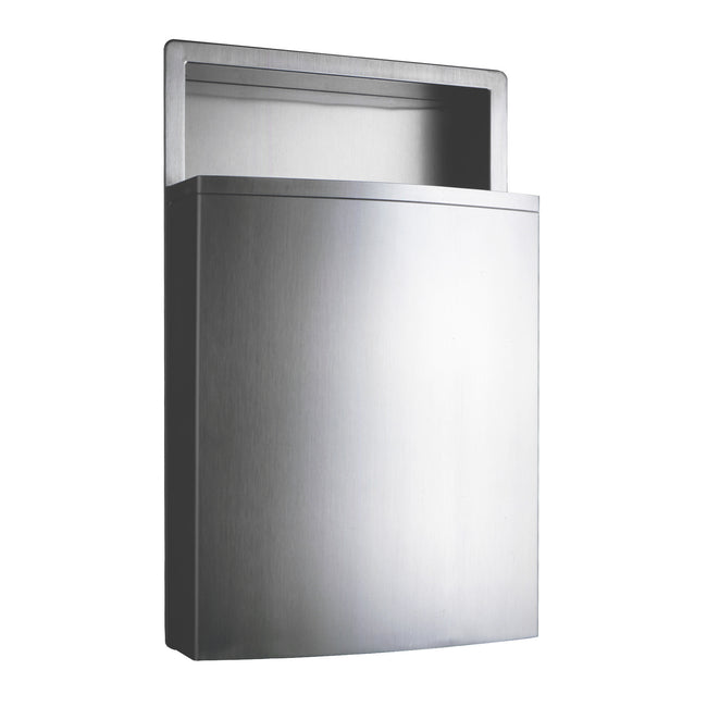 Bobrick 43644 - Recessed Waste Receptacle with LinerMate in Satin Stainless Steel