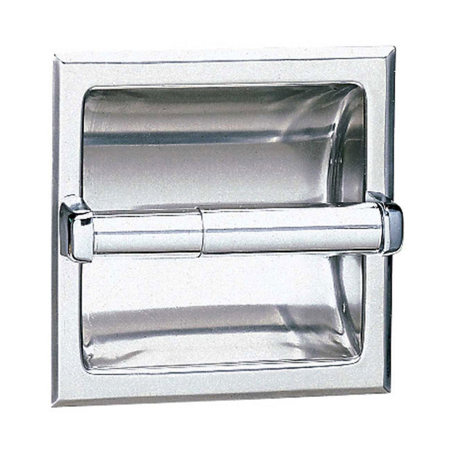 Bobrick 667 - Recessed Toilet Tissue Dispenser in Satin Stainless Steel