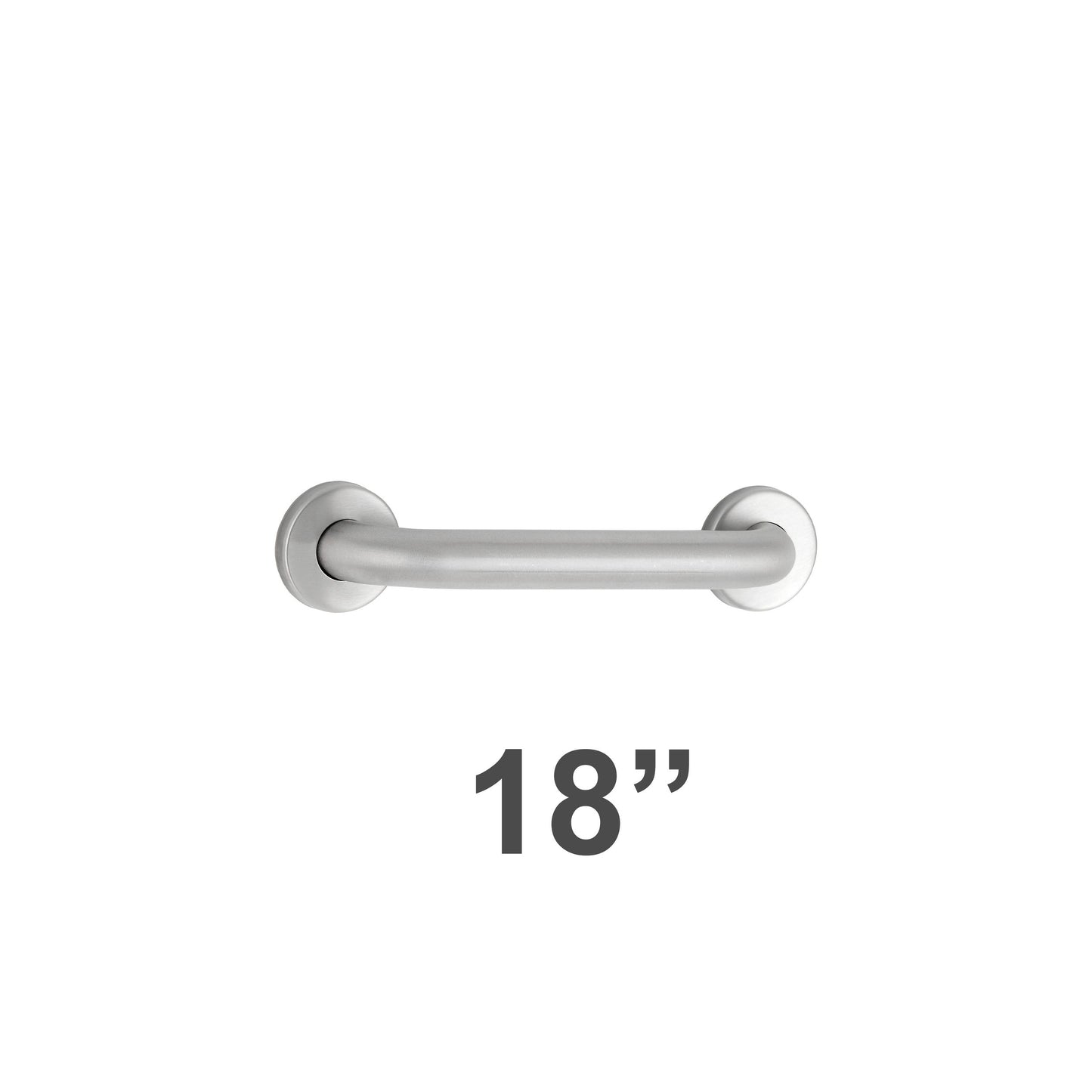 Bobrick 5806.99x18 - 1-1/4" Diameter 18"  Length Straight Grab Bar in Peened Stainless Steel