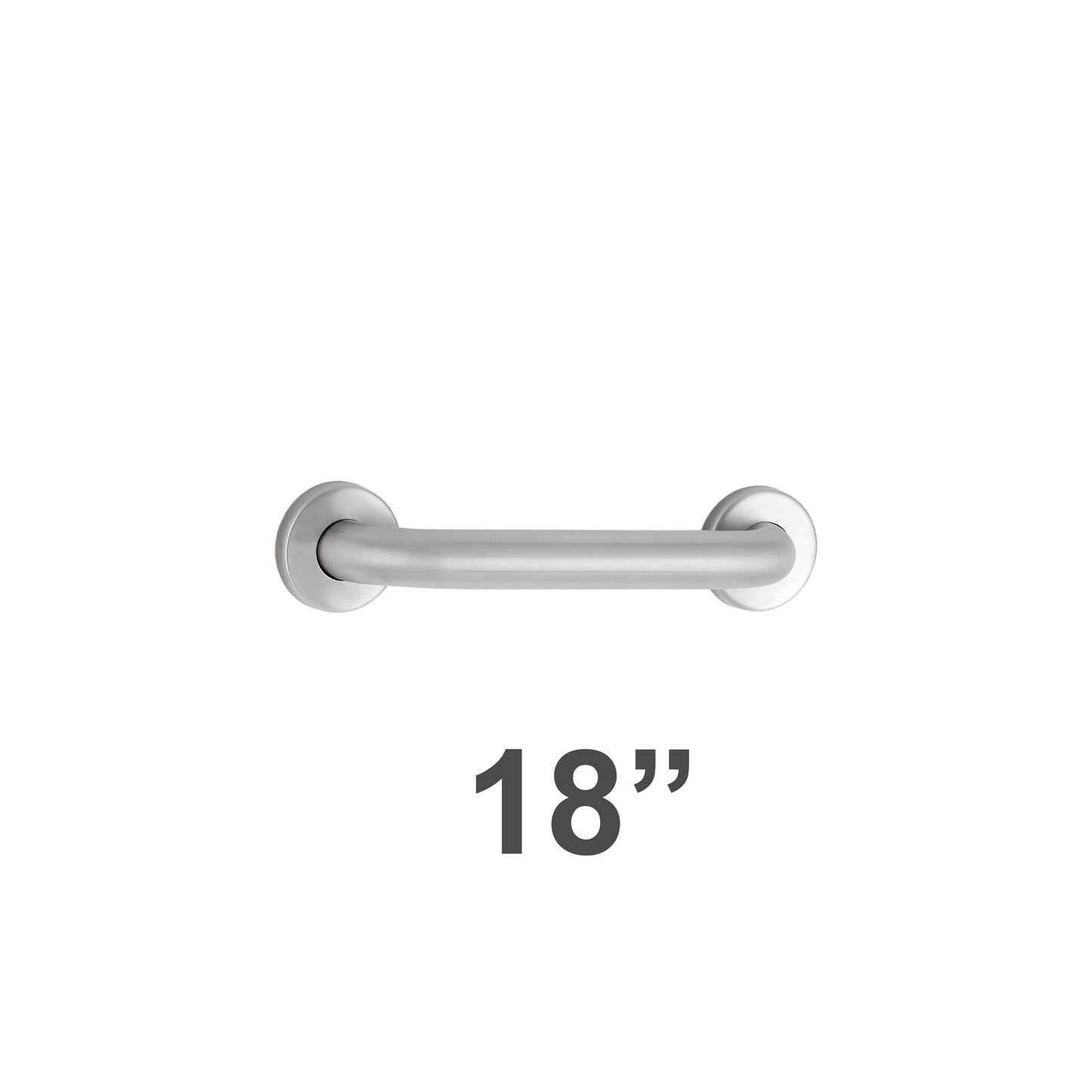 Bobrick 6806.99x18 - 1-1/2" Diameter x 18" Length Straight Grab Bar in Peened Stainless Steel