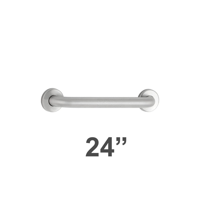 Bobrick 5806x24 - 1-1/4" Diameter 24" Length Straight Grab Bar in Satin Stainless Steel