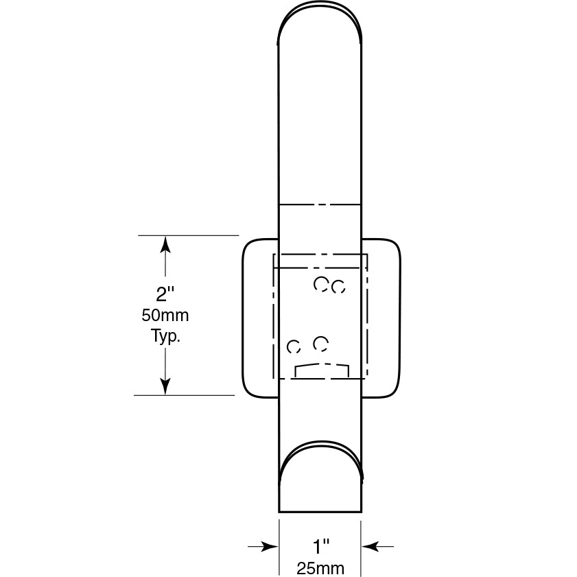 Bobrick 6827 - Hat and Coat Hook in Satin Stainless Steel
