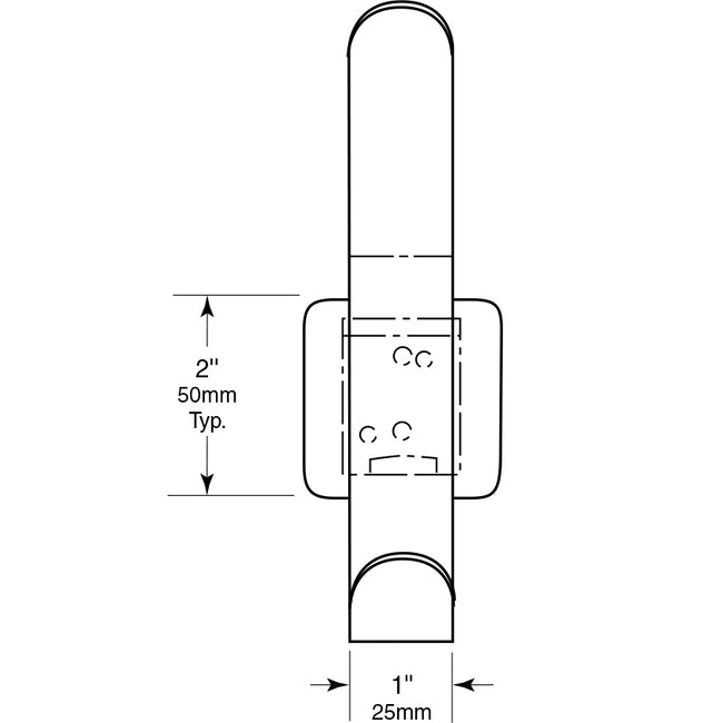 Bobrick 6827 - Hat and Coat Hook in Satin Stainless Steel