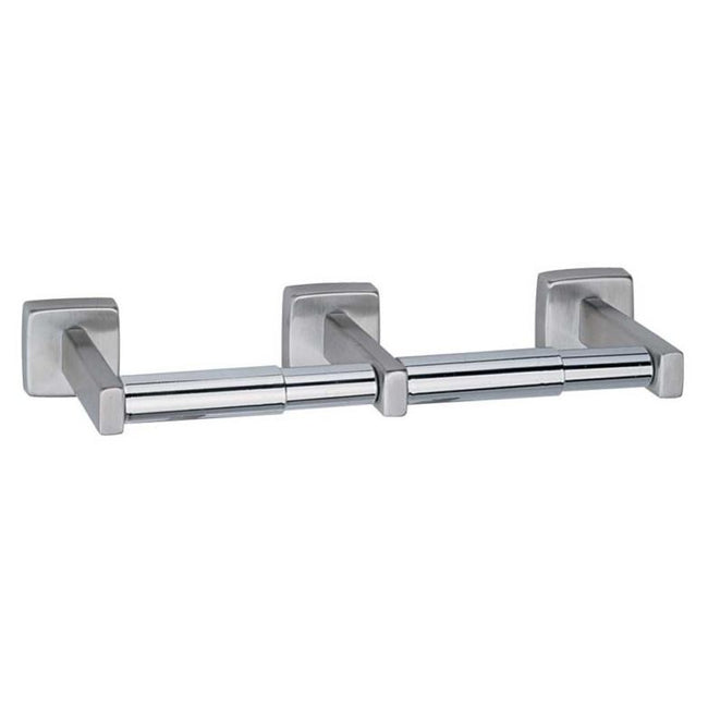Bobrick 6867 - Surface Mounted Dual-Roll Toilet Tissue Dispenser in Satin Stainless Steel