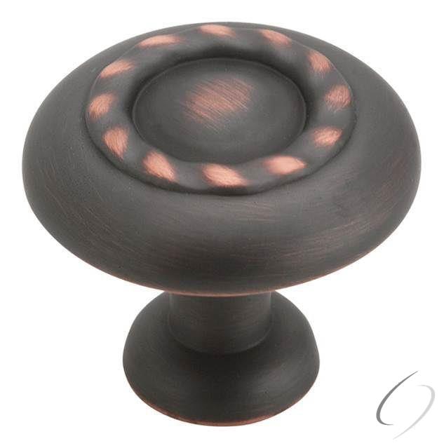 Amerock BP1585ORB-10PACK Pack of 10 1-1/4" (32 mm) Diameter Inspirations Cabinet Knob Oil Rubbed Bro