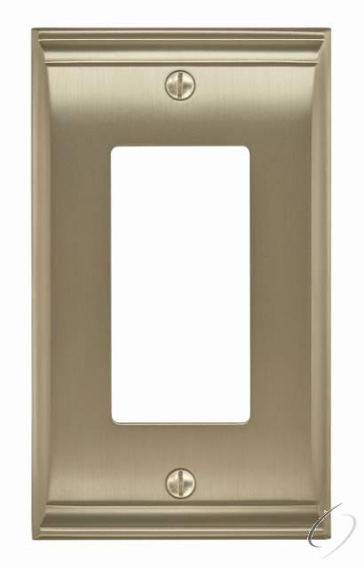 BP36504BBZ 4-9/10" x 2-9/10" Candler Single Rocker Wall Plate Golden Champagne Finish