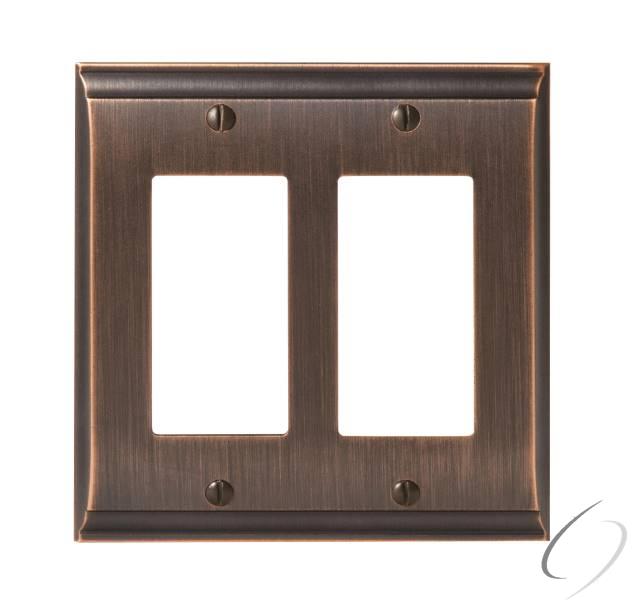 BP36505ORB 7-3/10" x 4-3/4" Candler Double Rocker Wall Plate Oil Rubbed Bronze Finish