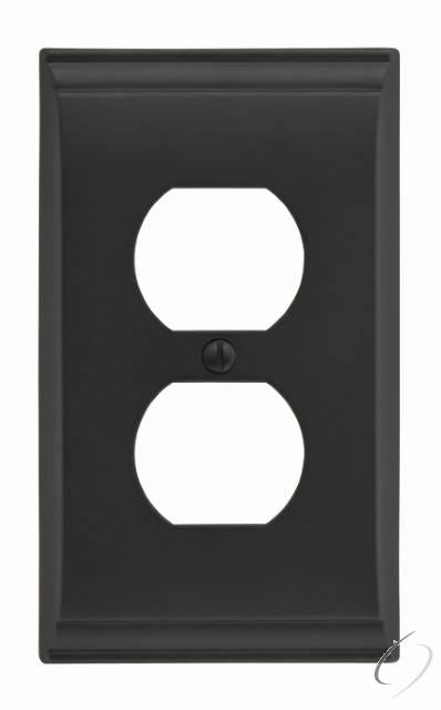 BP36508BBR 11-3/5" x 6-3/10" Candler Single Outlet Wall Plate Black Bronze Finish