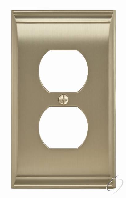 BP36508BBZ 11-3/5" x 6-3/10" Candler Single Outlet Wall Plate Golden Champagne Finish