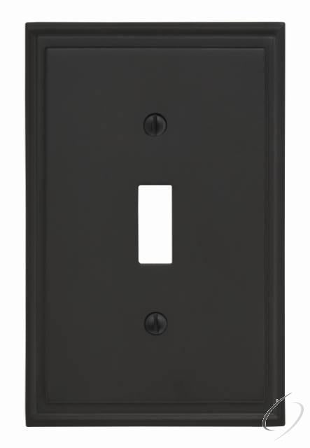 BP36514BBR 11-3/5" x 6-3/10" Mulholland Single Toggle Wall Plate Black Bronze Finish