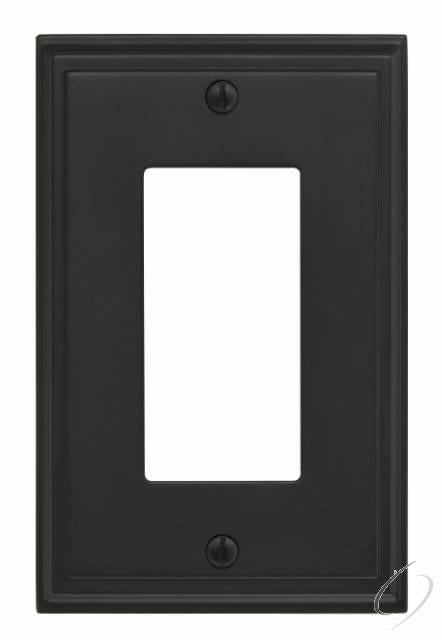 BP36518BBR 8-3/10" x 6-3/10" Mulholland Single Rocker Wall Plate Black Bronze Finish