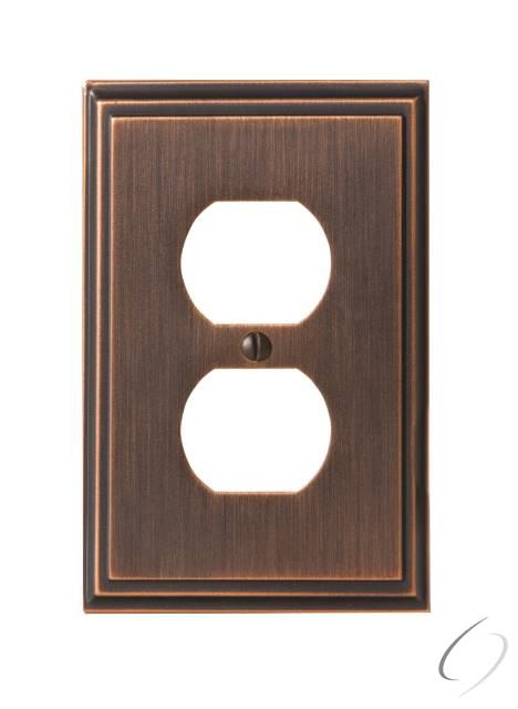 BP36522ORB 8-3/10" x 6-3/10" Mulholland Single Outlet Wall Plate Oil Rubbed Bronze Finish