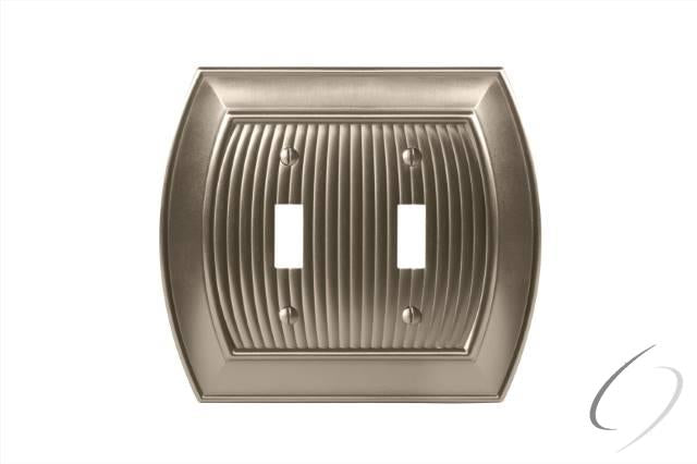 BP36529G10 7-3/10" x 4-3/4" Allison Double Toggle Wall Plate Satin Nickel Finish