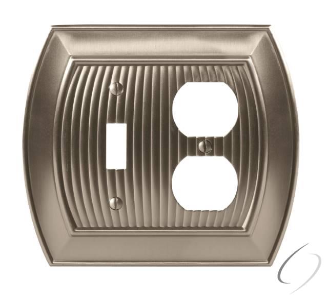 BP36538G10 9-17/20" x 6-3/10" Allison Outlet and Toggle Wall Plate Satin Nickel Finish