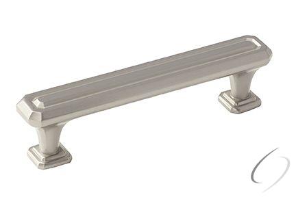 Amerock BP36548G10 3-3/4" (96 mm) Center to Center Square Wells Cabinet Pull Satin Nickel Finish