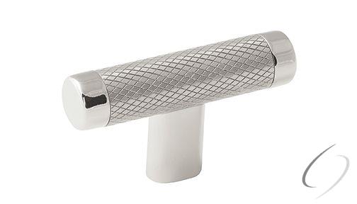 Amerock BP36556PNSS 2-5/8" (67 mm) Esquire T Cabinet Knob Bright Nickel by Stainless Steel Finish