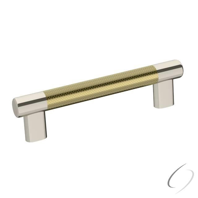 Amerock BP36558PNBBZ 5-1/16" (128 mm) Center to Center Esquire Cabinet Pull Bright Nickel by Golden