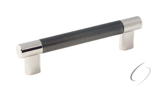 Amerock BP36558PNGM 5-1/16" (128 mm) Center to Center Esquire Cabinet Pull Bright Nickel by Gunmetal