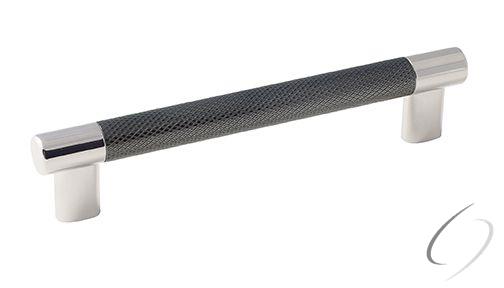 Amerock BP36559PNGM 6-5/16" (160 mm) Center to Center Esquire Cabinet Pull Bright Nickel by Gunmetal