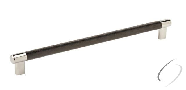 Amerock BP36561PNBBR 12-5/8" (320 mm) Center to Center Esquire Cabinet Pull Bright Nickel by Black B