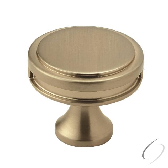 Amerock BP36603BBZ 1-3/8" (35 mm) Oberon Cabinet Knob Golden Champagne Finish