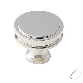 Amerock BP36603PN 1-3/8" (35 mm) Oberon Cabinet Knob Bright Nickel Finish