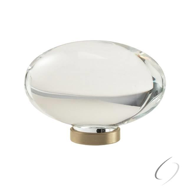 Amerock BP36651CBBZ 1-3/4" (44 mm) Round Glacio Crystal Cabinet Knob Golden Champagne Finish