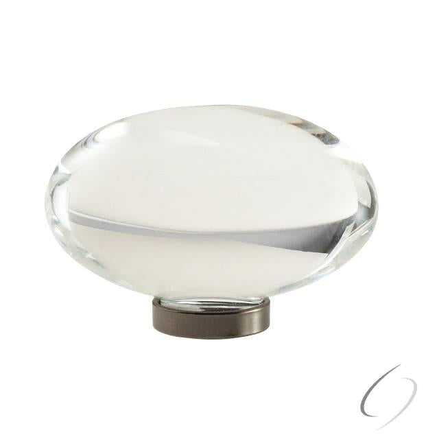Amerock BP36651CGM 1-3/4" (44 mm) Round Glacio Crystal Cabinet Knob Gunmetal Finish