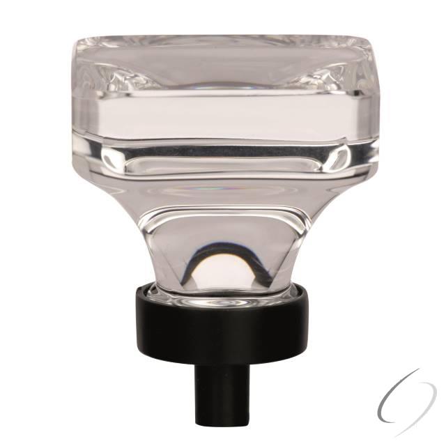 Amerock BP36653CBBR 1-3/8" (35 mm) Square Glacio Crystal Cabinet Knob Black Bronze Finish