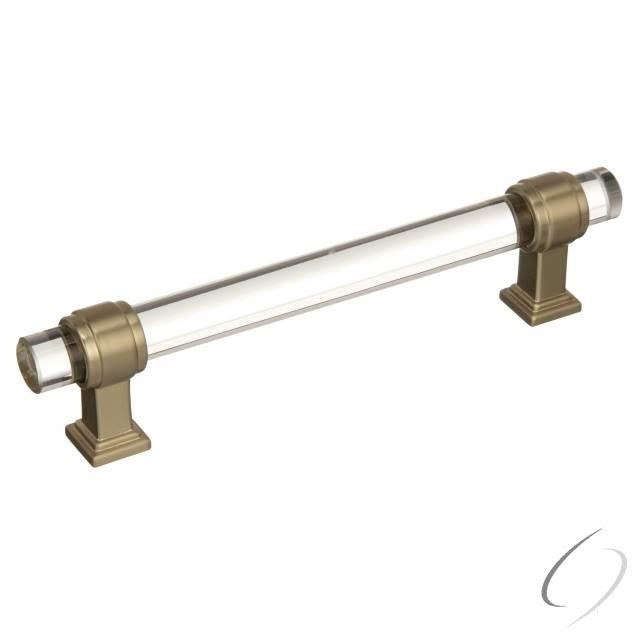 Amerock BP36655CBBZ 5-1/16" (128 mm) Center to Center Glacio Clear Crystal Cabinet Pull Golden Champ