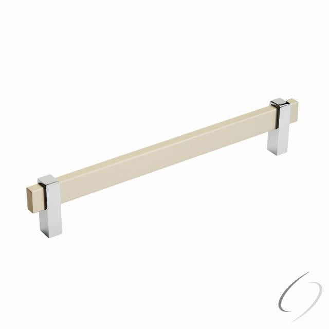 Amerock BP36725SC26 Mulino Cabinet Pull with 7-9/16" Center to Center Silver Champagne by Bright Chr