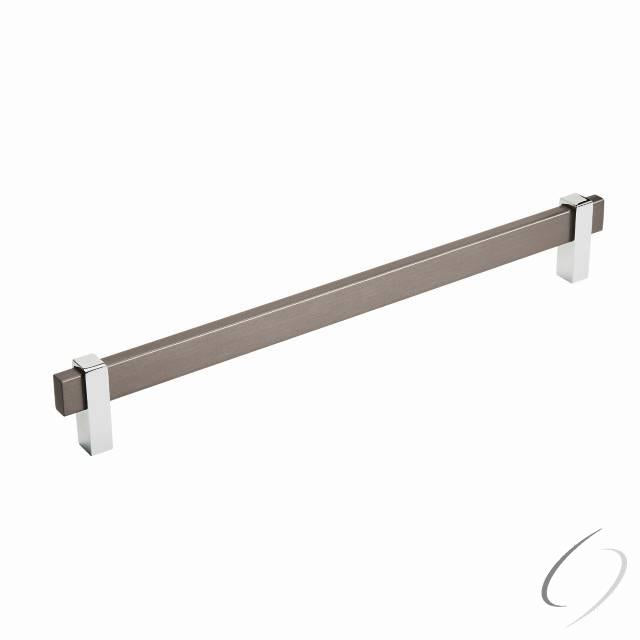 Amerock BP36726BBN26 Mulino Cabinet Pull with 10-1/16" Center to Center Black Satin Nickel by Bright