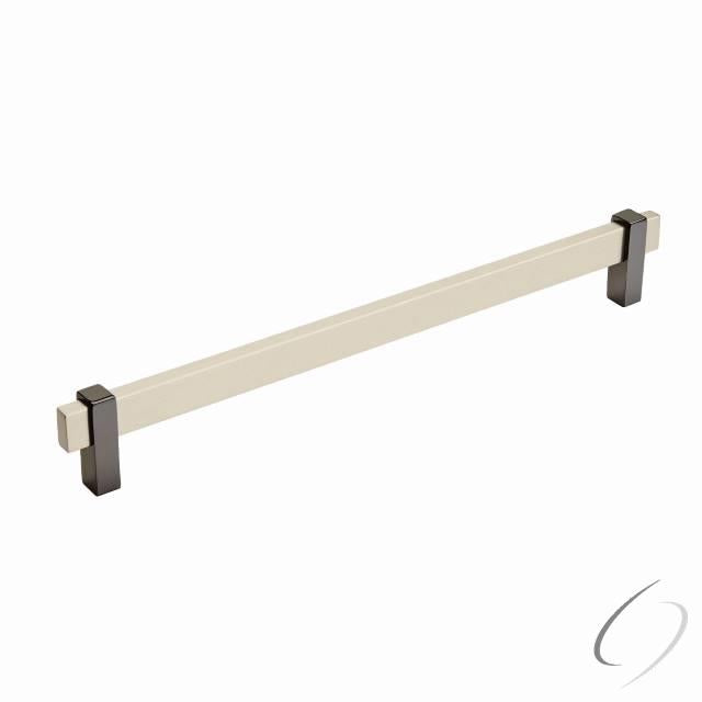 Amerock BP36726SCBN Mulino Cabinet Pull with 10-1/16" Center to Center Silver Champagne by Black Nic