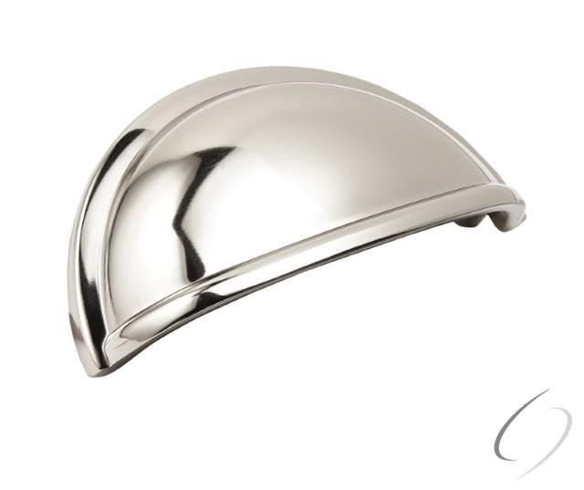 Amerock BP53010PN 3" (76 mm) Center to Center Allison Cabinet Cup Pull Bright Nickel Finish