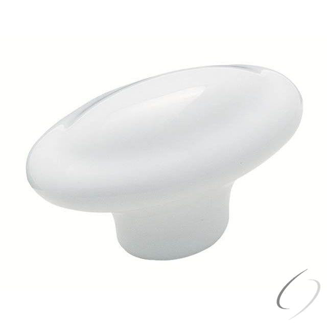 Amerock BP531454-10PACK Pack of 10 1-3/16" (46 mm) Allison Value Oversized Cabinet Knob White Finish