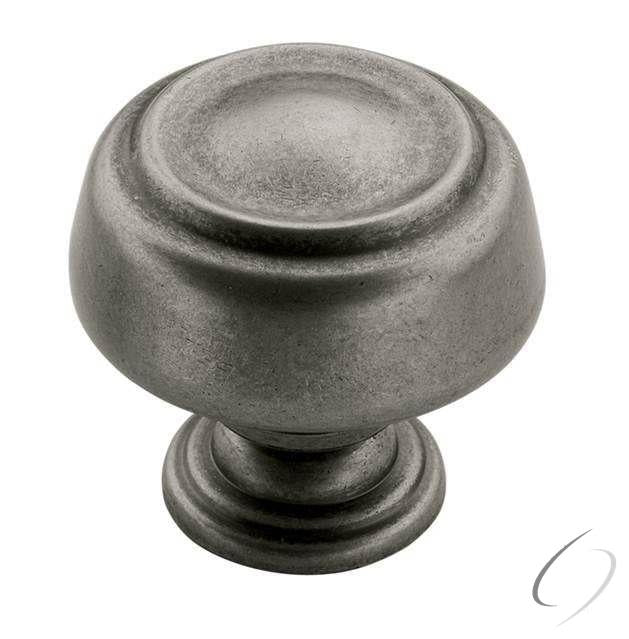 Amerock BP538072WN 1-5/8" (41 mm) Diameter Kane Oversized Cabinet Knob Weathered Nickel Finish